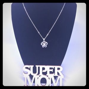 Beautiful Silver tone Butterfly Necklace